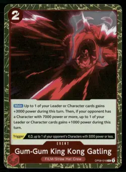 2024 Wings of the Captain Gum-Gum King Kong Gatling Event / Red/FILM/Straw Hat - Image 1