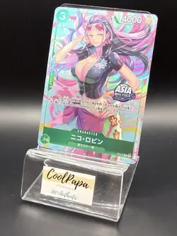 Japanese One Piece Asia Stamp Promo Nico Robin P-111 Mini-tin Pack Set vol.2(NM) - Image 1