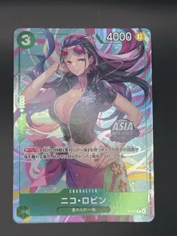 Japanese One Piece Asia Stamp Promo Nico Robin P-111 Mini-tin Pack Set vol.2(NM) - Image 2