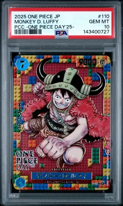 2025 ONE PIECE JPN PREMIUM COLLECTION ONE PIECE DAY'25 MONKEY D. LUFFY PSA 10 - Image 1