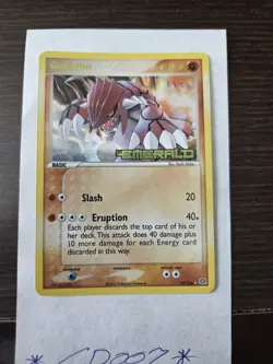 Pokemon Groudon Card 14/106 Emerald Rare Reverse Holo NM - Image 2