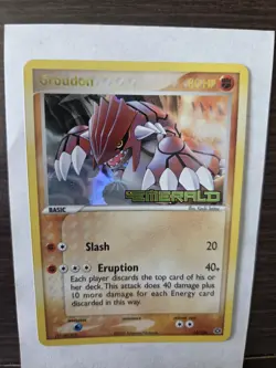 Pokemon Groudon Card 14/106 Emerald Rare Reverse Holo NM - Image 3