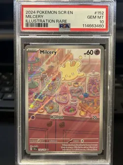 Pokemon Milcery 2024 Stellar Crown Illustration Rare Card 152/142 - Image 1