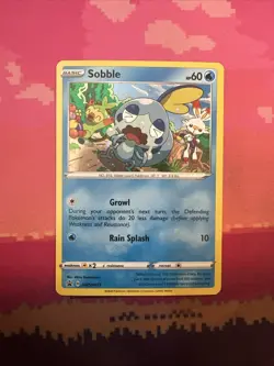 Pokemon Card Sobble SWSH073 Black Star Promo Cosmo Holo Near Mint - Image 1