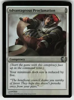 MTG Advantageous Proclamation Foil U Conspiracy 1 LP - Image 1