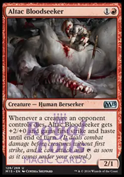 Altac Bloodseeker 4x FOIL MTG M15 Core Set Uncommon MINT red - Image 1