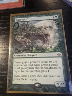 Tarmy Boy Acrylic Hand Painted Mtg Magic Altered Art TARMOGOYF - Image 1