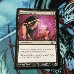 MTG Liliana's Caress Magic 2011 M11 Uncommon Enchantment Unplayed Mint - Image 1
