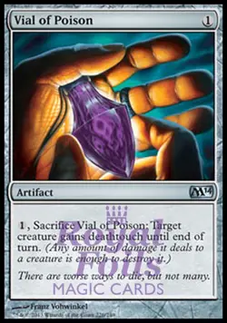 Vial of Poison 2x FOIL MTG M14 2014 Core Set Uncommon MINT artifact - Image 1