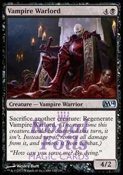 Vampire Warlord 2x FOIL MTG M14 2014 Core Set Uncommon MINT black - Image 1