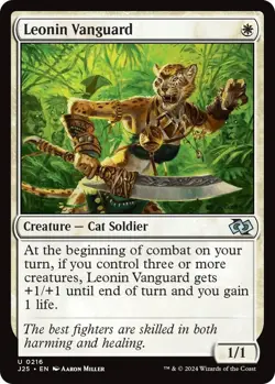 Leonin Vanguard MTG NM Foundations Jumpstart Regular NON-FOIL - Image 1