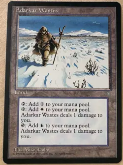 Adarkar Wastes X1 Ice Age Mtg Magic the Gathering - Image 1
