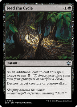 Feed the Cycle Bloomburrow NM Uncommon MAGIC THE GATHERING MTG CARD ABUGames - Image 1