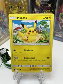 Pikachu 30/111 Common SM - Crimson Invasion NM - Pokemon Card - TCG - Image 1