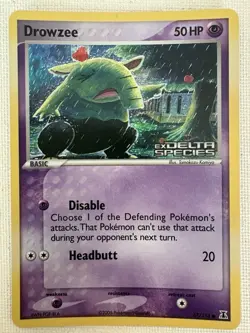 Pokemon TCG Drowzee EX Delta Species 67/113 Card Nintendo 2005 - Image 3