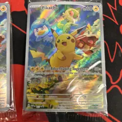 Set Of 2 Sealed Pikachu 027 Sv: Scarlet & Violet Promo Cards Holo - Image 3
