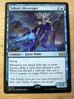 x1 Talion's Messenger WOE MTG 73 RARE M/NM 1x - Image 1