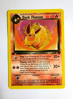 Dark Flareon - 35/82 - Pokemon Team Rocket Non Holo 1st Edition Card - NM - Image 1