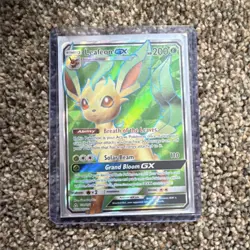 Leafeon GX Ultra Rare Full Art Holo Pokemon Card SM Ultra Prism 200 HP SM146 - Image 1