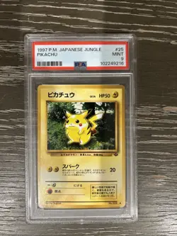 1997 Pokemon Japanese Jungle Pikachu #25 PSA 9 Mint Graded Card - Image 1