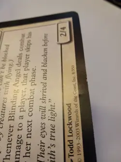 Oversized Magic The Gathering Promotional Card Blinding Angel Jumbo Vintage MTG - Image 2