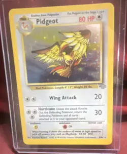 Pokemon Pidgeot Jungle Holo Rare 8/64 80 HP Stage 2 WOTC 1999 English Card - Image 1