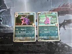 Team Rocket's Nidoran & Nidorino Destined Rivals Card Lot Reverse Holo Pokemon - Image 1