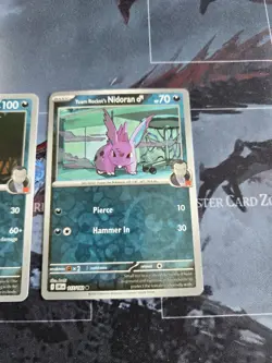 Team Rocket's Nidoran & Nidorino Destined Rivals Card Lot Reverse Holo Pokemon - Image 3