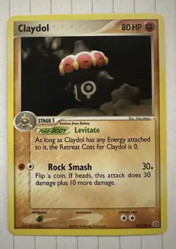 Pokemon Claydol 24/106 EX Deoxys Regular Rare Stage 1 Card 80 HP English - Image 1