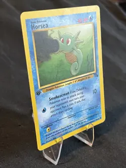 Horsea Fossil 1st Edition Common Card 49/62 MP - Image 2