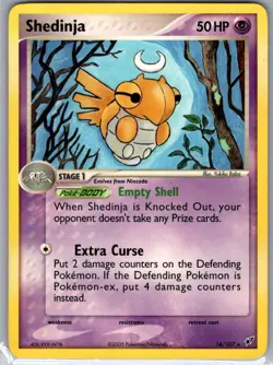 Shedinja 14/107 Non Holo Deoxys - Pokemon Card - NM - Image 1