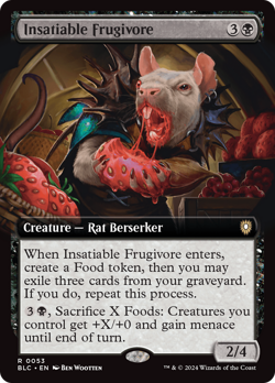 Insatiable Frugivore (Extended Art) Bloomburrow Commander NM Rare CARD ABUGames - Image 1