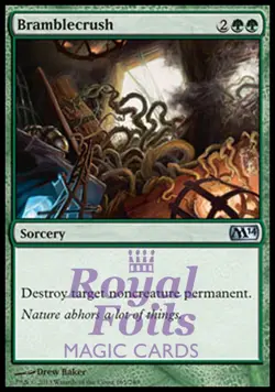 Bramblecrush 2x FOIL MTG M14 2014 Core Set Uncommon MINT green - Image 1