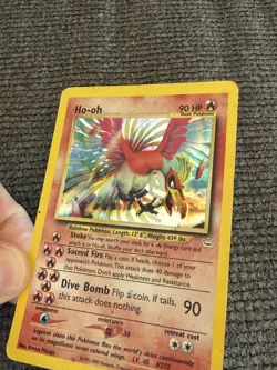 Vintage Pokemon Ho-oh Neo Revelation Holo Rare 7/64 WOTC TCG Card Unlimited - Image 3
