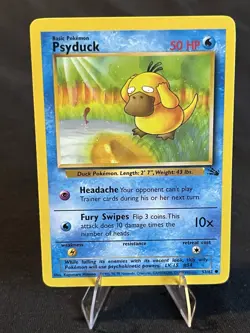 Psyduck Fossil Unlimited Common Card 53/62 NM - Image 1