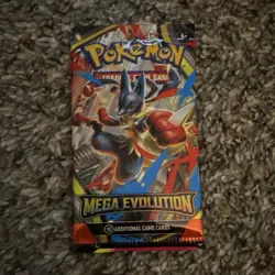 Pokemon TCG Mega Evolution Booster Pack Lucario 10 Card English bulk - Image 1
