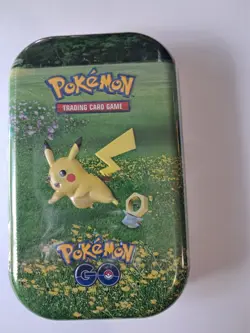 Pokemon GO Mini Tin Pikachu & Meltan 2022 Trading Card Game 10ct Multicolor - Image 1