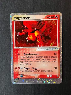 2003 Magmar Ex 100/109 Holo Rare Pokemon Card - Ruby and Sapphire Set - Image 2