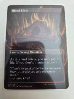 mtg, Blood Crypt (Borderless) Lorwyn Eclipsed Regular NM - Image 1