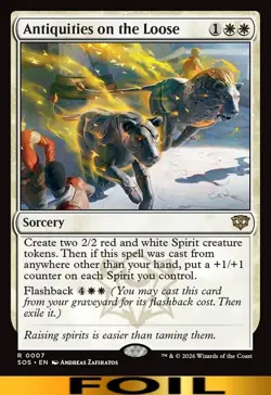 Antiquities on the Loose ** FOIL ** #07 - Secrets of Strixhaven - NM MTG - Image 1