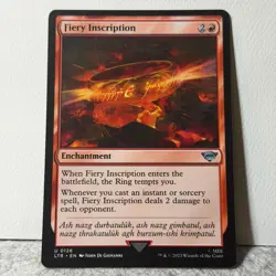 FIERY INSCRIPTION UNIVERSES BEYOND: THE LORD OF THE RINGS MTG 126 LP - Image 1