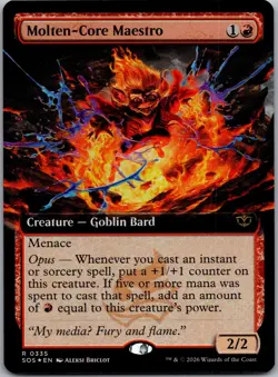 Molten-Core Maestro (Extended Art) R Secrets of Strixhaven 335 NM Foil - Image 1