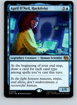 Magic the Gathering April O'Neil, Hacktivist Teenage Mutant Ninja Turtles MTG - Image 1