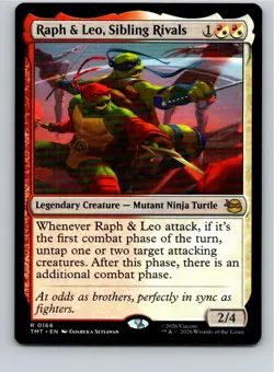 Magic the Gathering Raph & Leo, Sibling Rivals Teenage Mutant Ninja Turtles MTG - Image 1