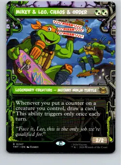 Magic Gathering Showcase Mikey & Leo Chaos & Order Teenage Mutant Ninja Turtles - Image 1