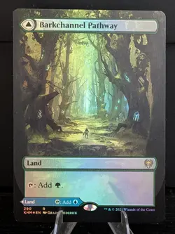 Barkchannel Pathway/Tidechannel Pathway (Borderless) Kaldheim Foil - Image 1