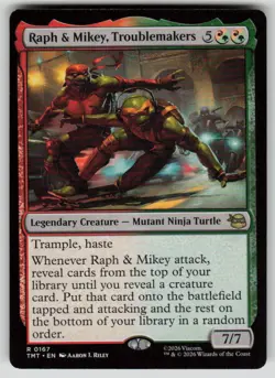 Raph & Mikey, Troublemakers Normal R Teenage Mutant Ninja Turtles 167 NM - Image 1