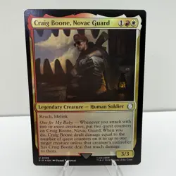 MTG Craig Boone, Novac Guard Foil U 0100 PIP Universes Beyond: Fallout - Image 1