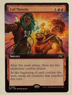 Full Throttle Extended Art - Aetherdrift MTG Magic the Gathering - Image 1