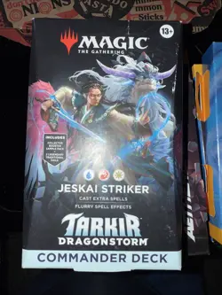 Magic The Gathering Dragonstorm Commander Deck Jeskai Striker MTG Sealed - Image 1